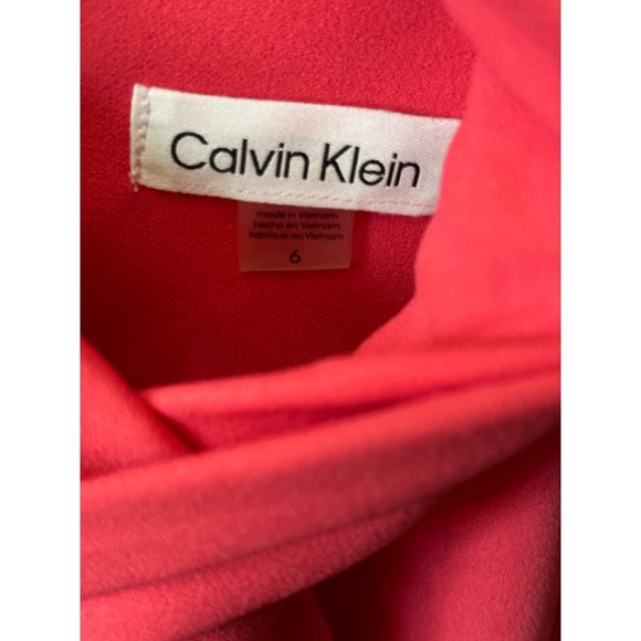 Calvin Klein Long Sleeve Coral Dress, size 6 - Picture 8 of 16